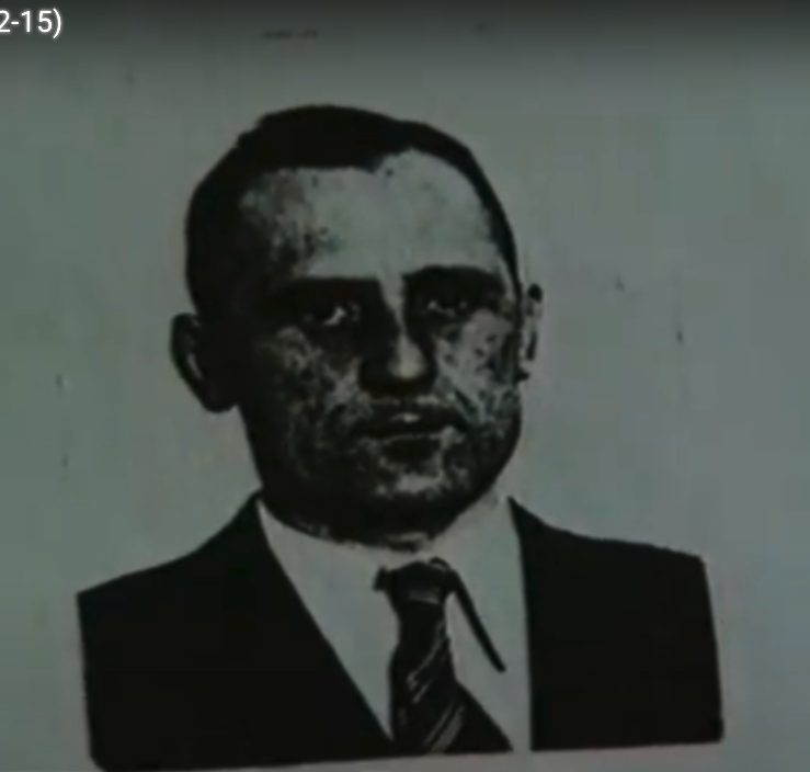 Müller på fotokopian som visas på Anima-seminariet i Rom.